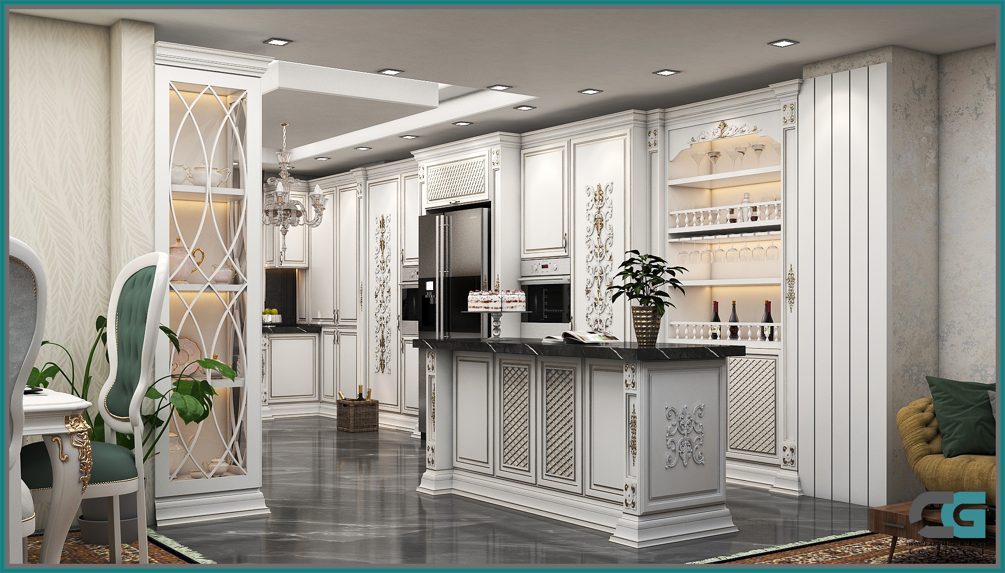 کابینت کلاسیک رنگخور 16